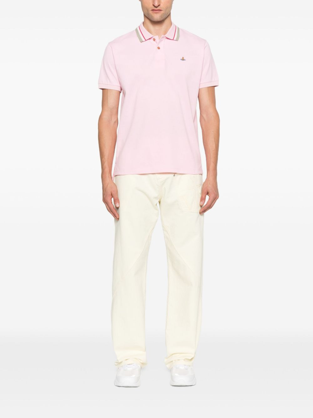 tipped polo shirt - 2