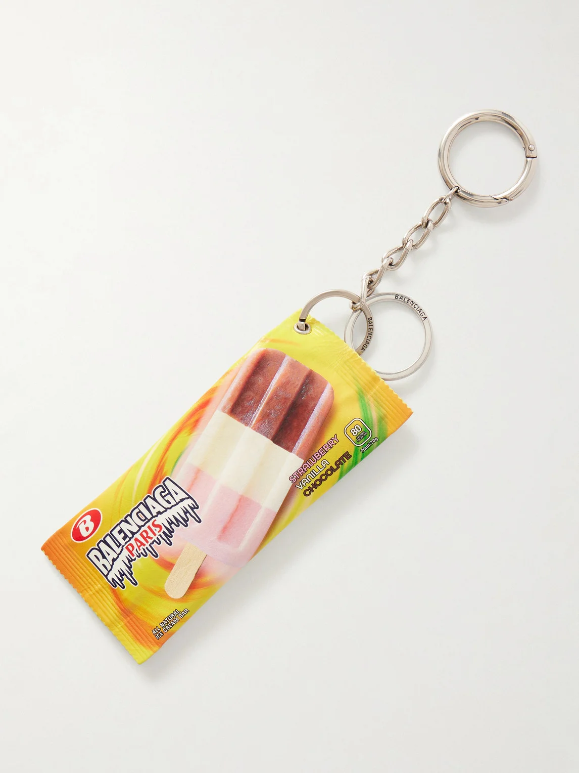 Keyring Snack Printed Leather Pouch - 1