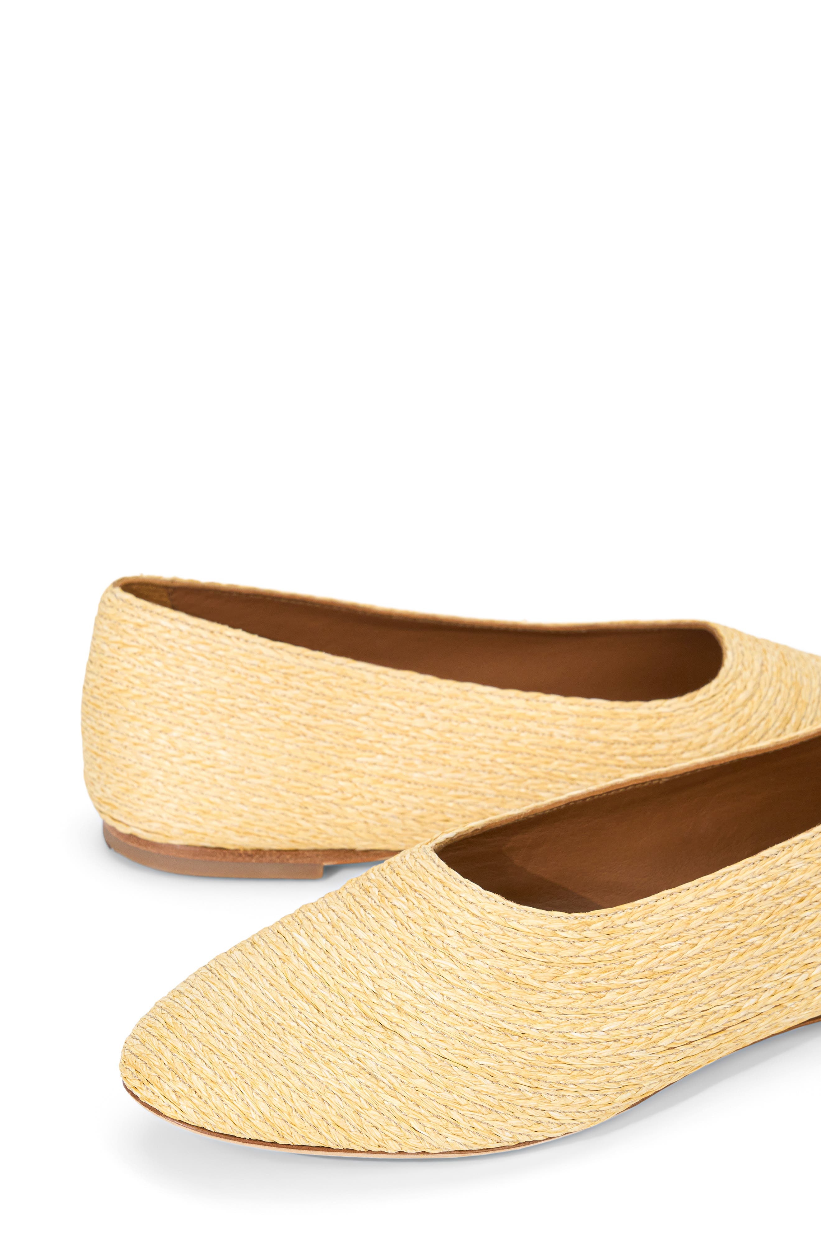 STAUD Alba Raffia Ballet Flat in Natural Raffia at Nordstrom - 5