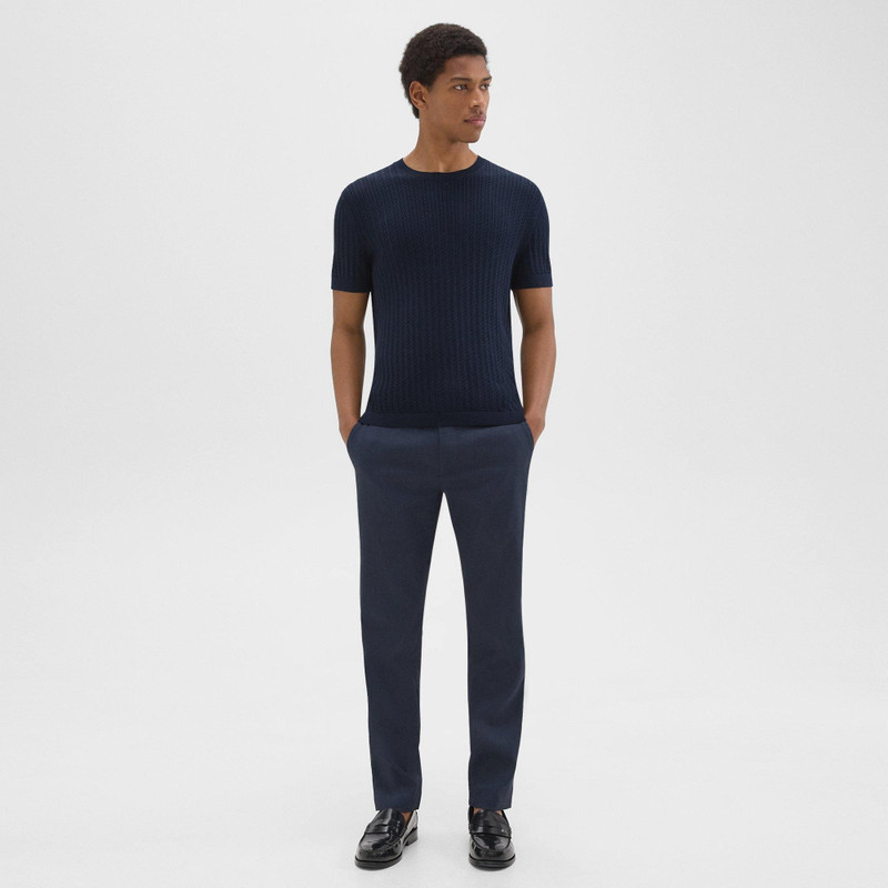 Theory Cable Knit Tee in Cotton outlook