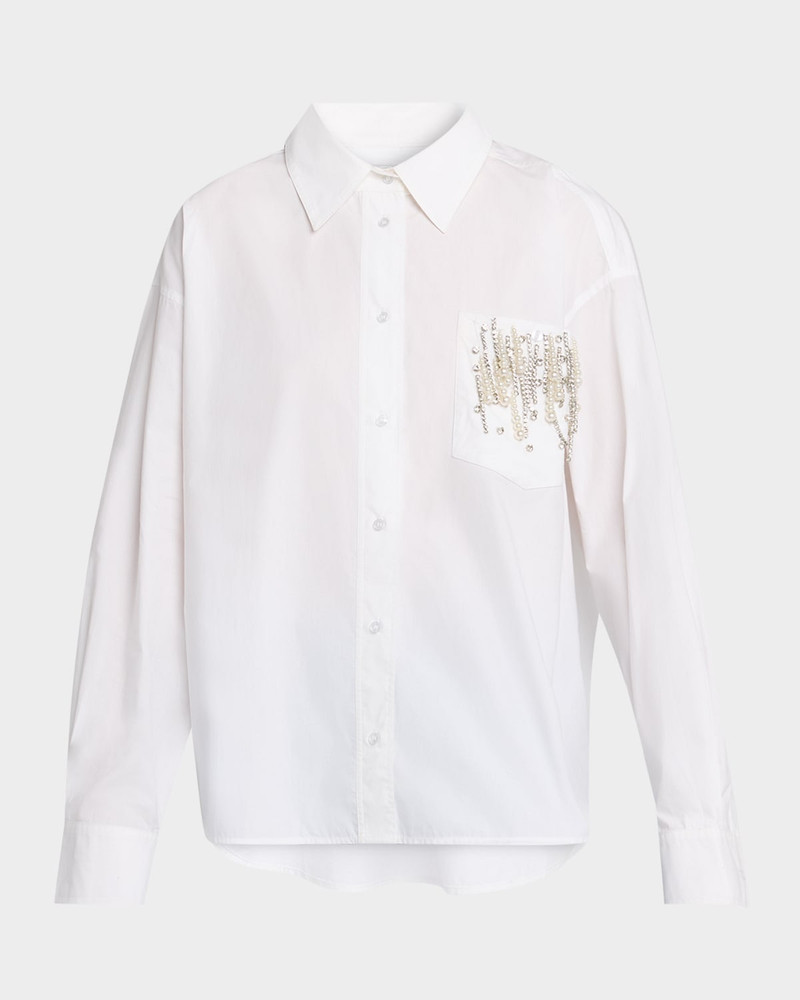 Jommeke Oversized Embellished Shirt 1