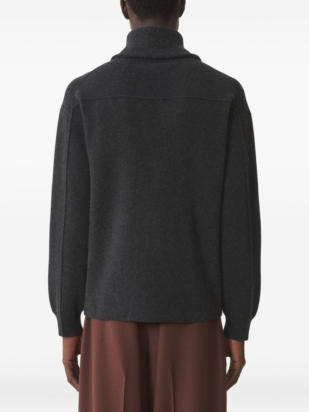 zip-fastening cardigan - 4