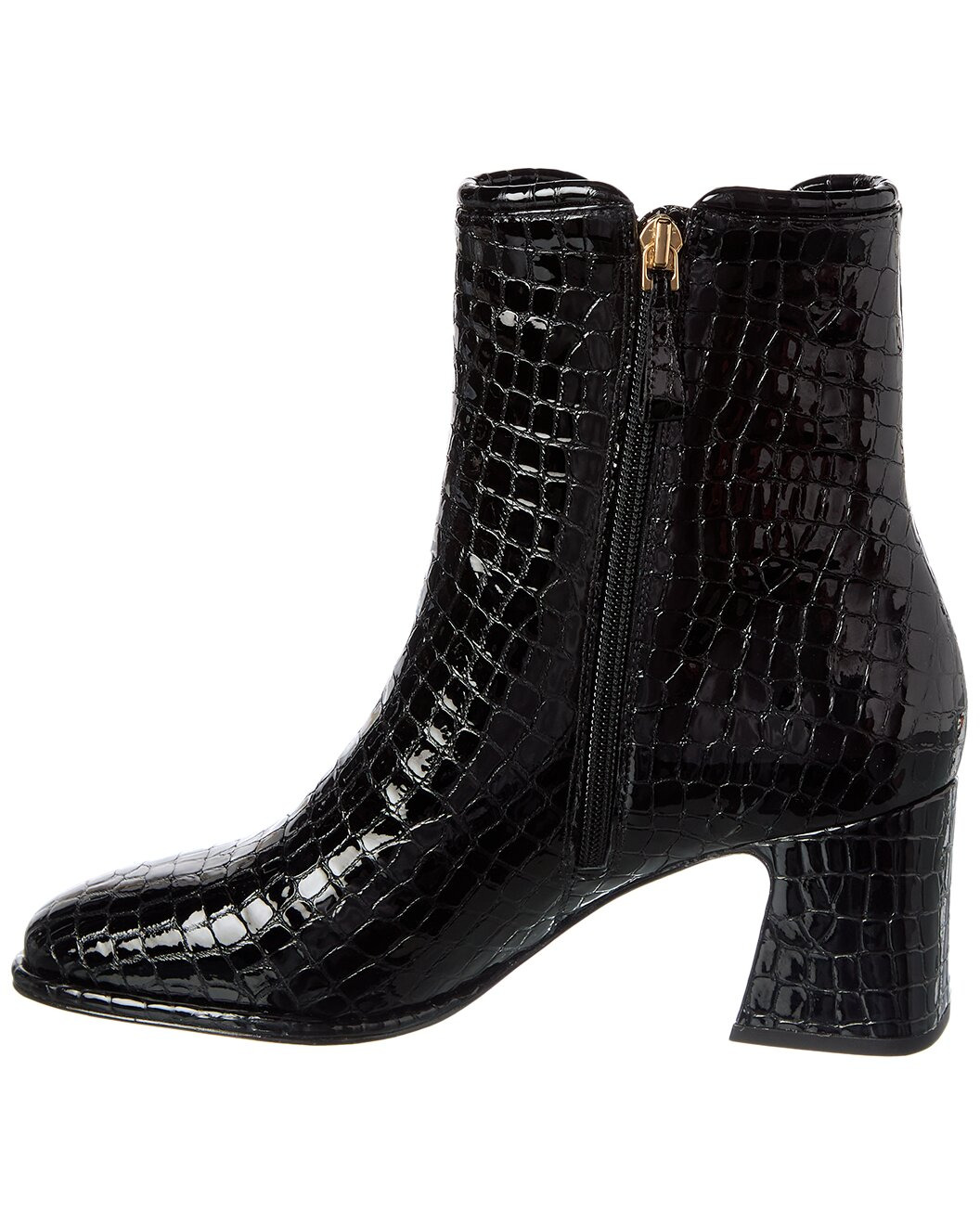 Alexandre Birman Ava 60 Croc-Embossed Patent Boot - 2