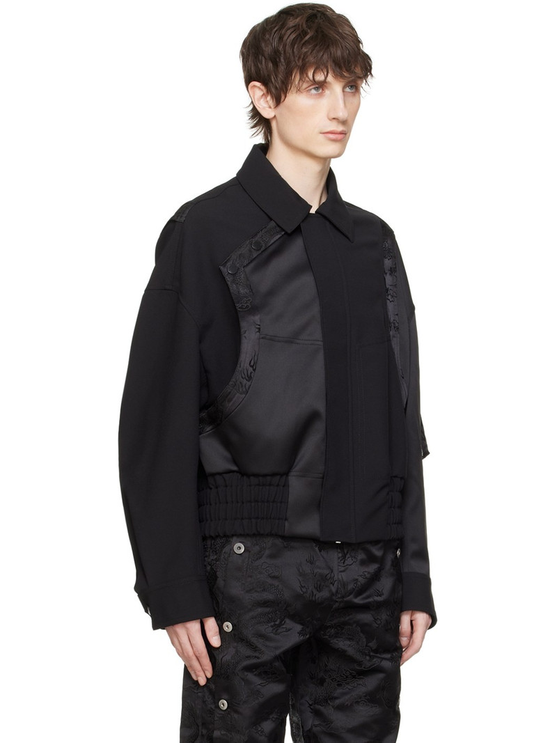 FENG CHEN WANG Black Utility Pocket Jacket outlook