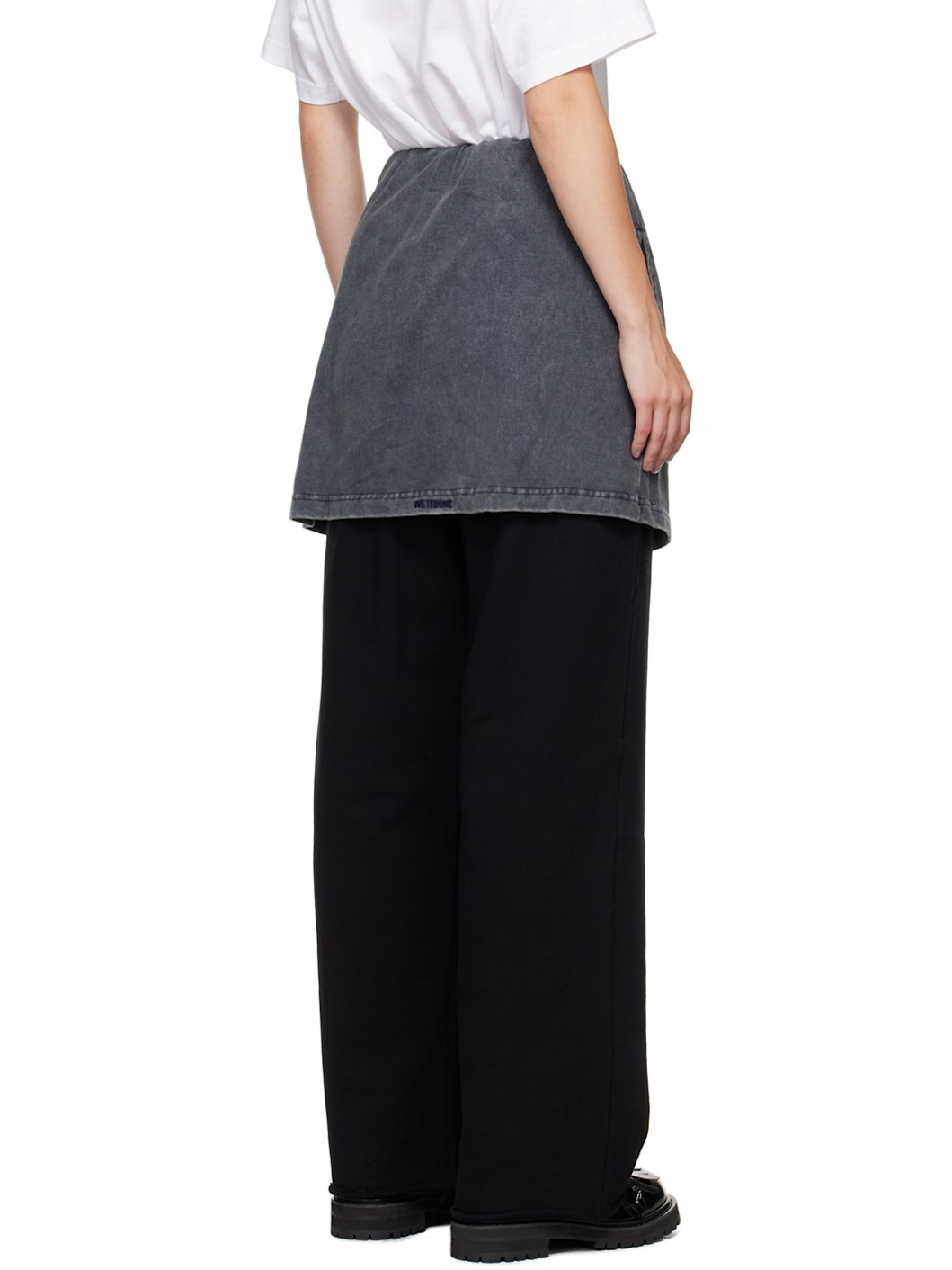 Black Layered Lounge Pants - 3