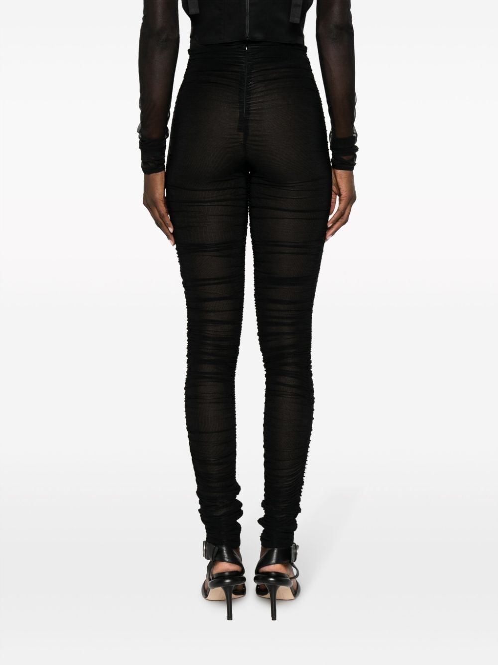 Ocilia ruched mesh trousers - 4