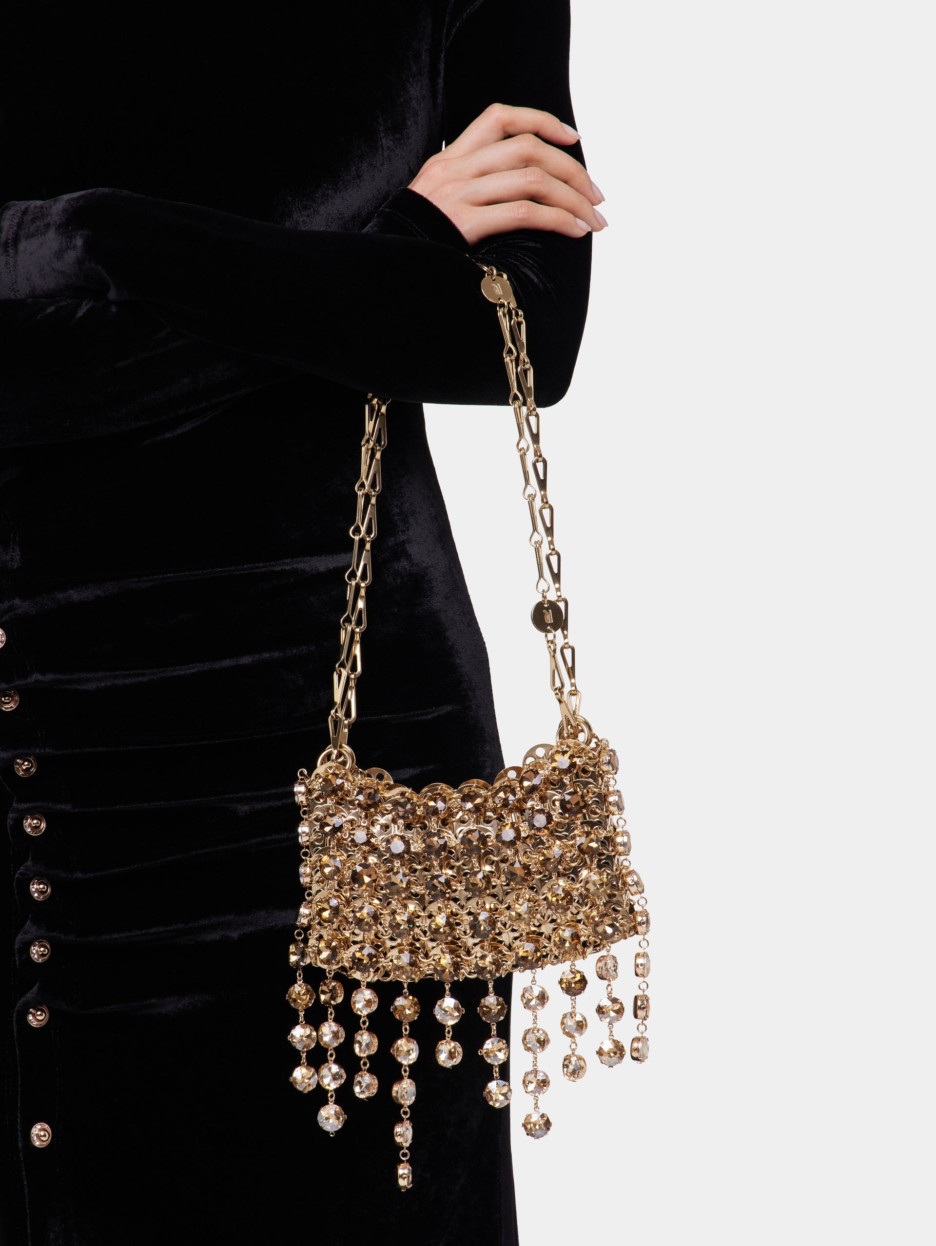 1969 GOLD NANO BAG STRASS - 3