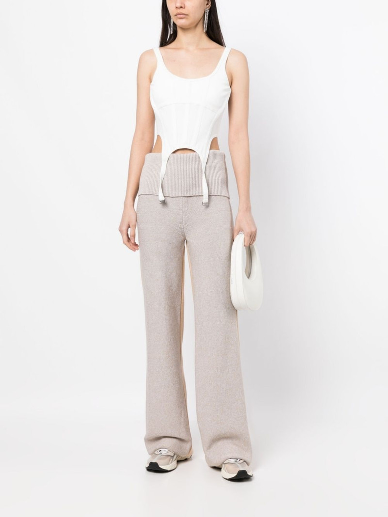 Off-White Diag Languid two-tone knit trousers outlook