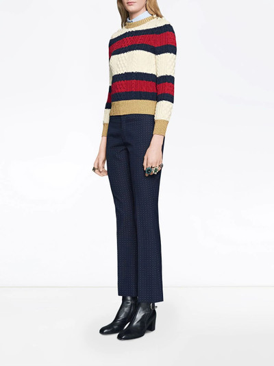 GUCCI Striped knit top outlook