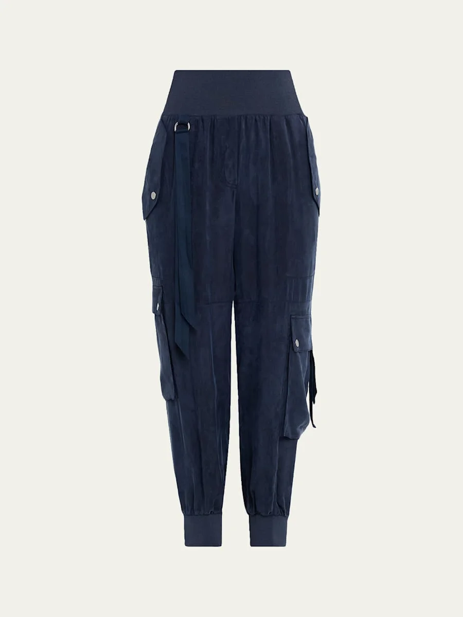 Harmony Washed Twill Parachute Pants - 1