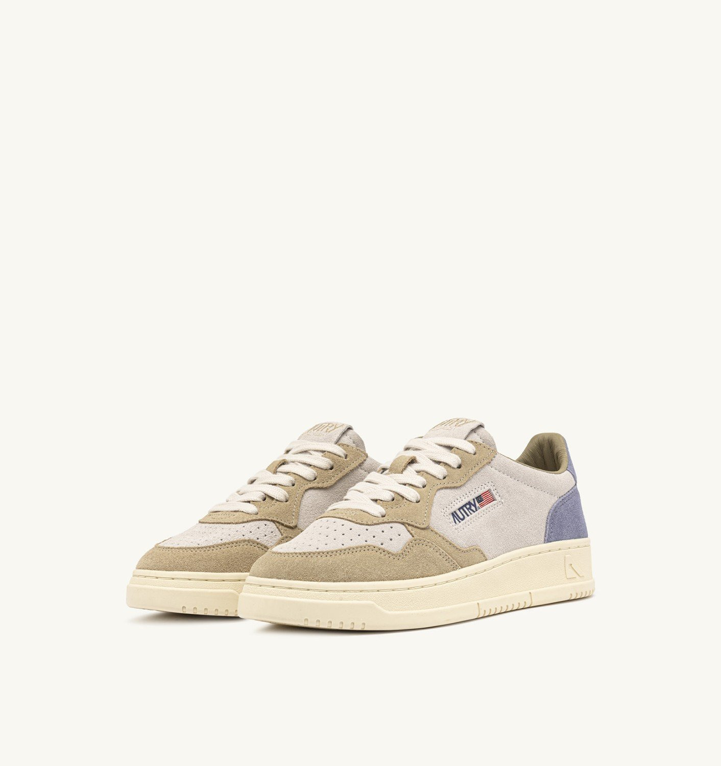 MEDALIST LOW SNEAKERS IN TRICOLOR LIGHT BLUE CLAUDIA AND SPONGE SUEDE - 2