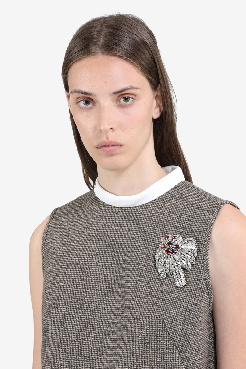 N°21 PALM TREE AND CRYSTAL BROOCH outlook