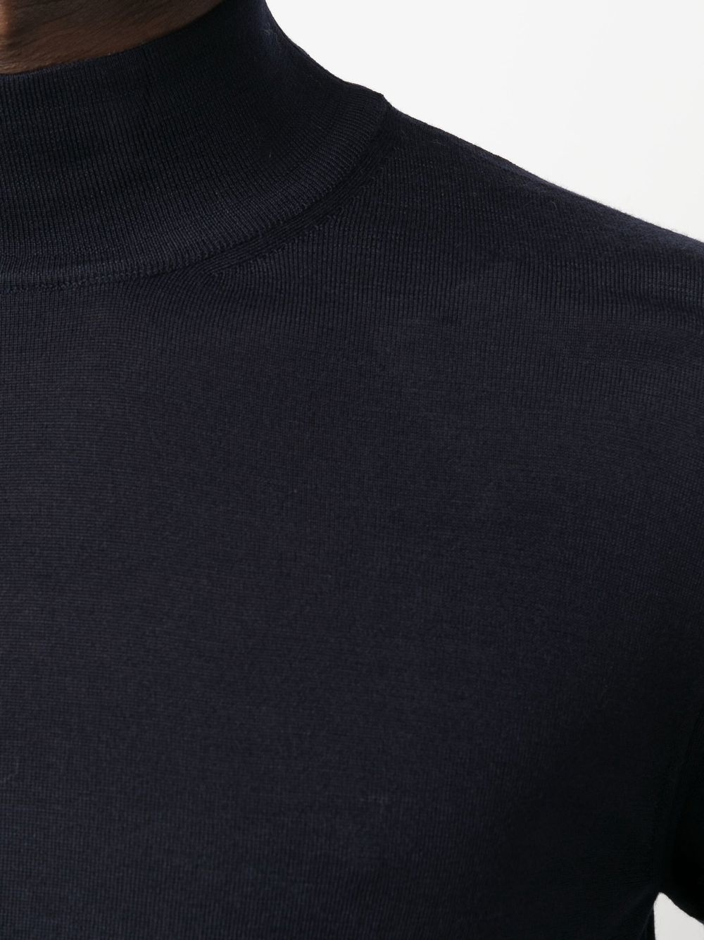 roll-neck knit jumper - 5
