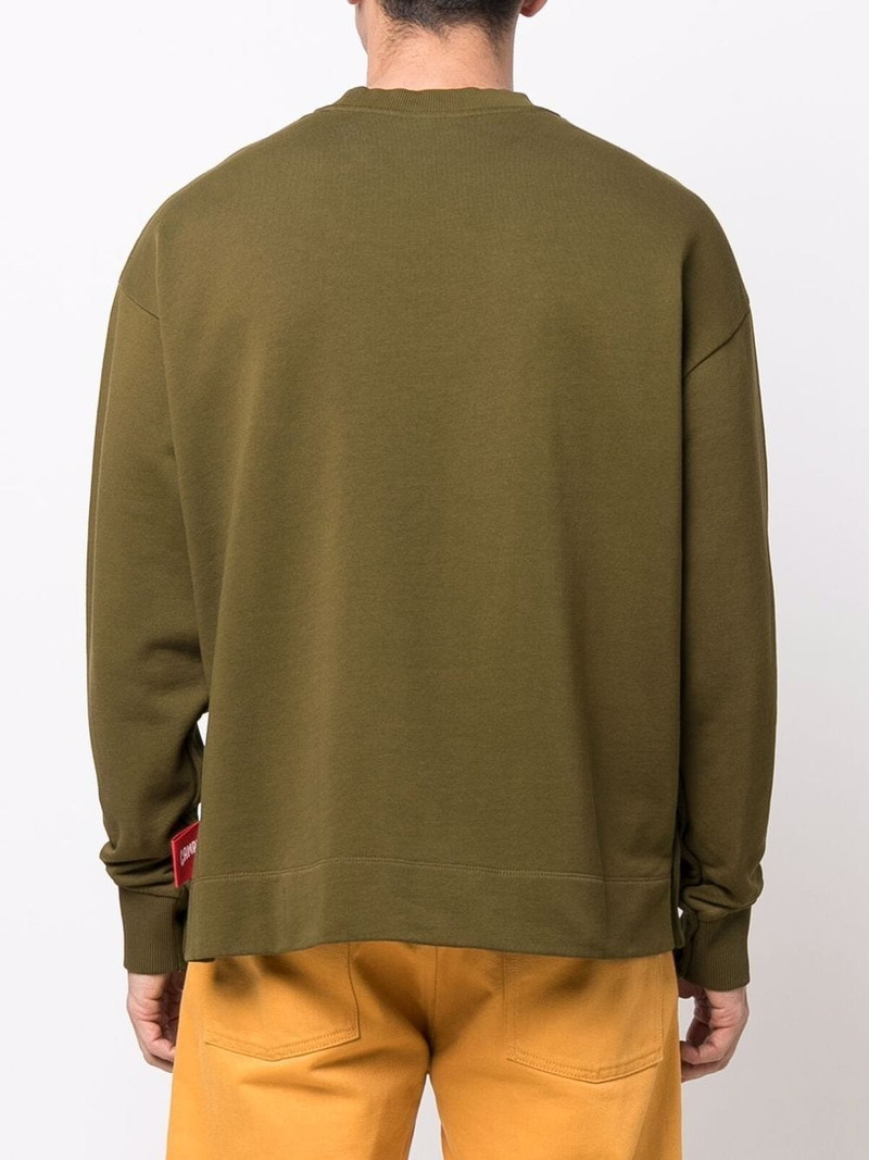 crew-neck organic cotton sweatshirt 5