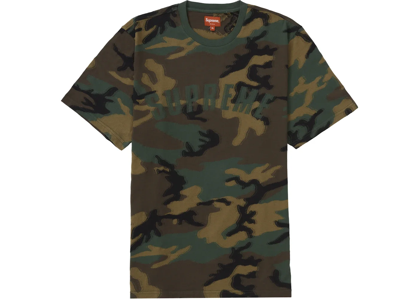 Supreme Intarsia Camo S/S Top Woodland Camo - 1