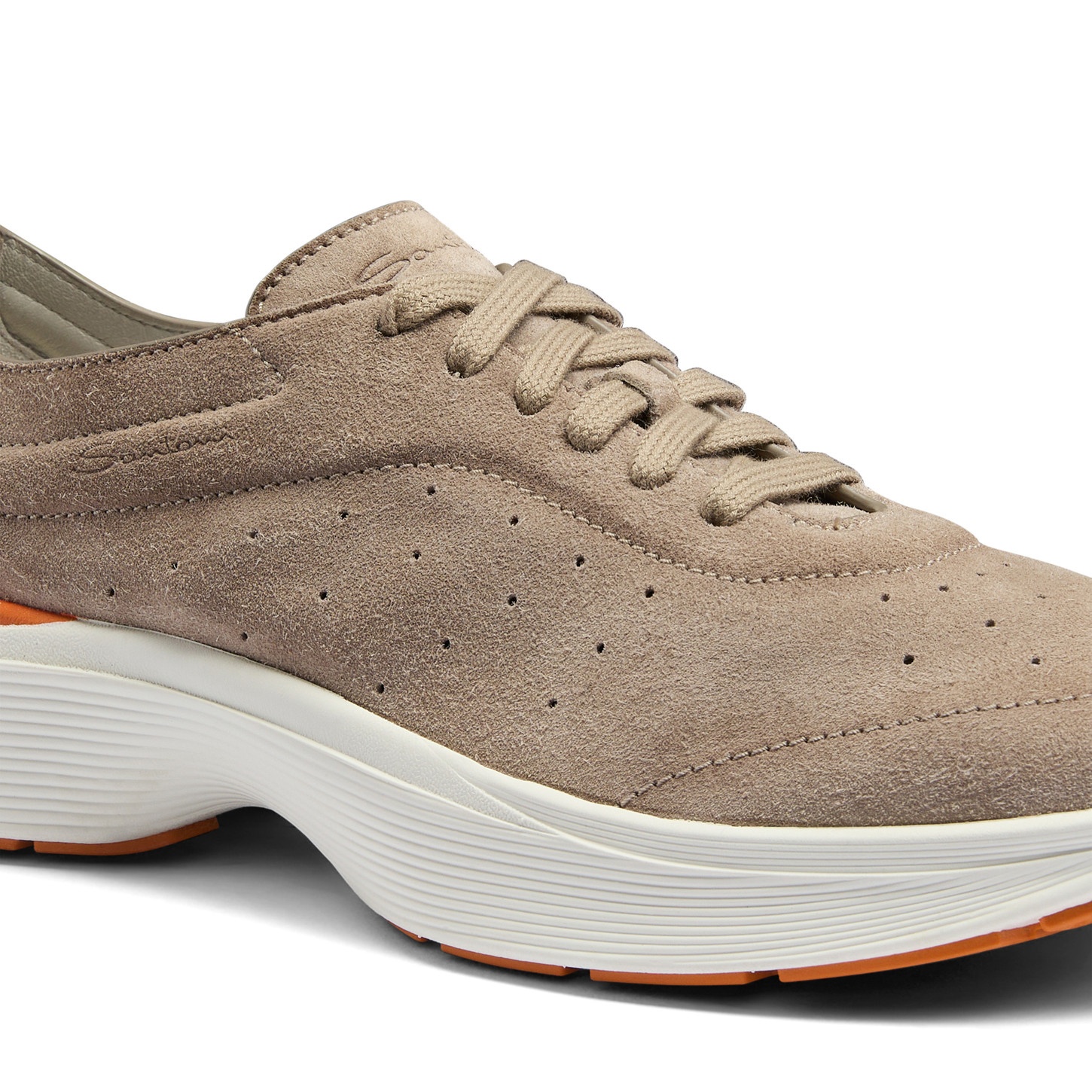 Men's beige suede and leather Bounce sneaker - 6