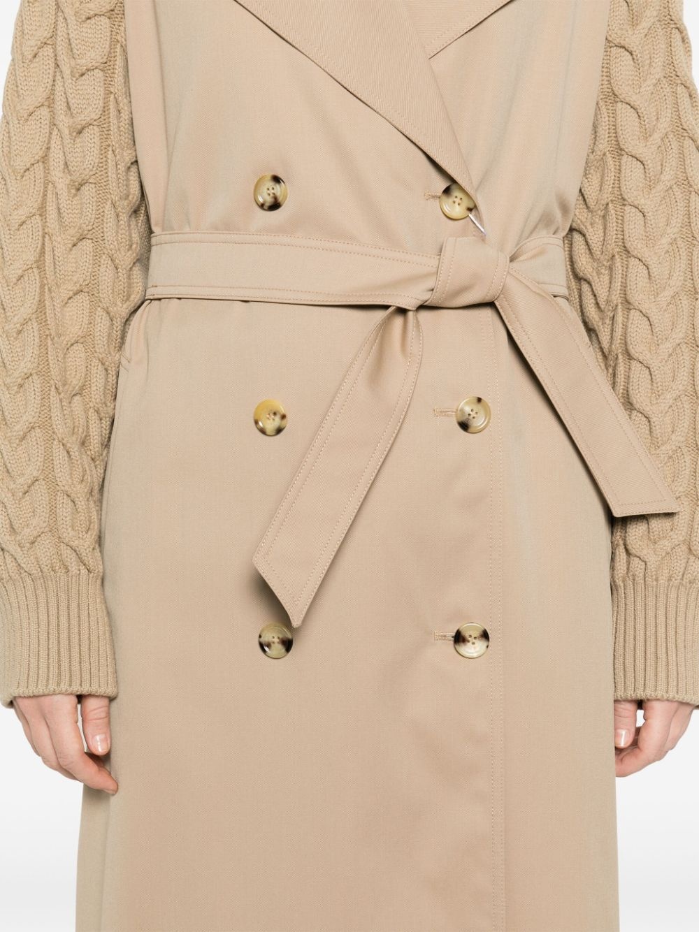 water-repellent gabardine trench coat - 5