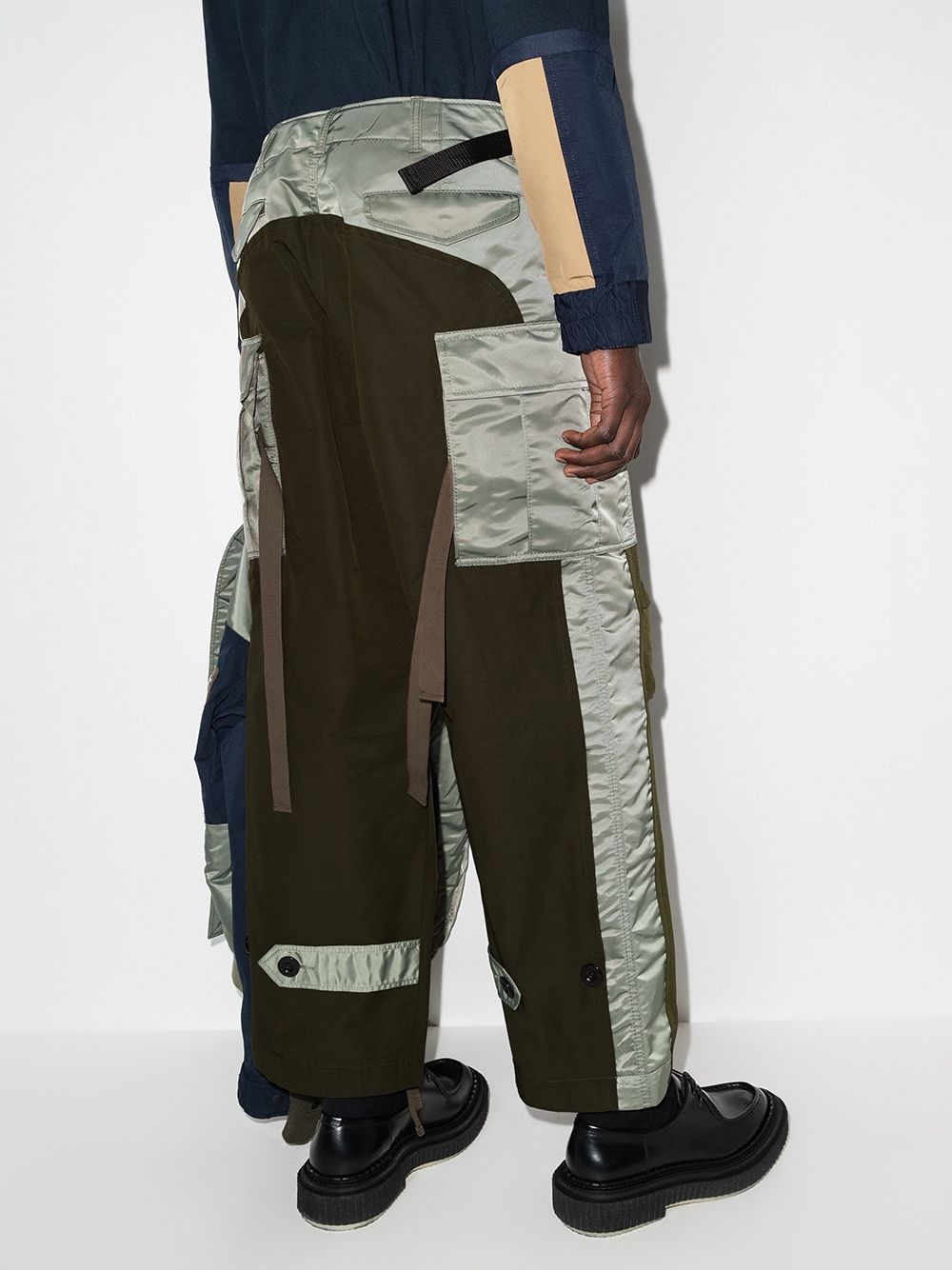 belted cargo-style trousers - 3