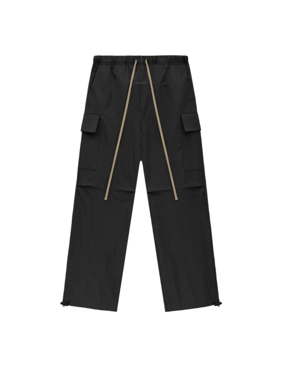 TEXTURED NYLON FIELD PANTS (BLACK) - 1