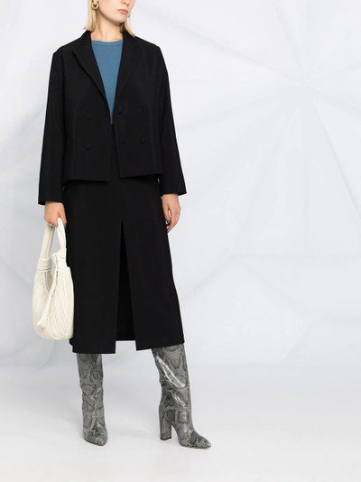 Sara Lanzi double-breasted wool blazer outlook