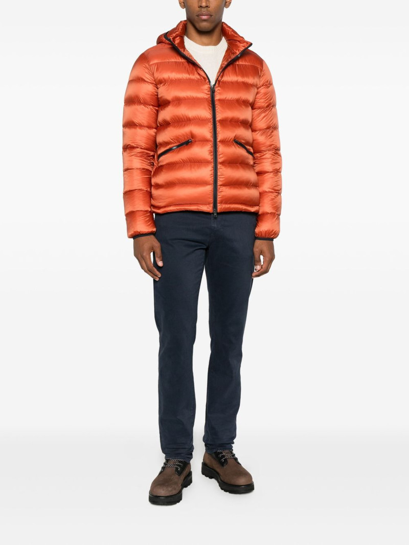 Herno hooded zip-fastening jacket outlook