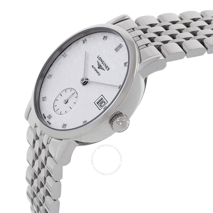 Longines Elegant Automatic Diamond Silver Dial Ladies Watch L43124776 - 2