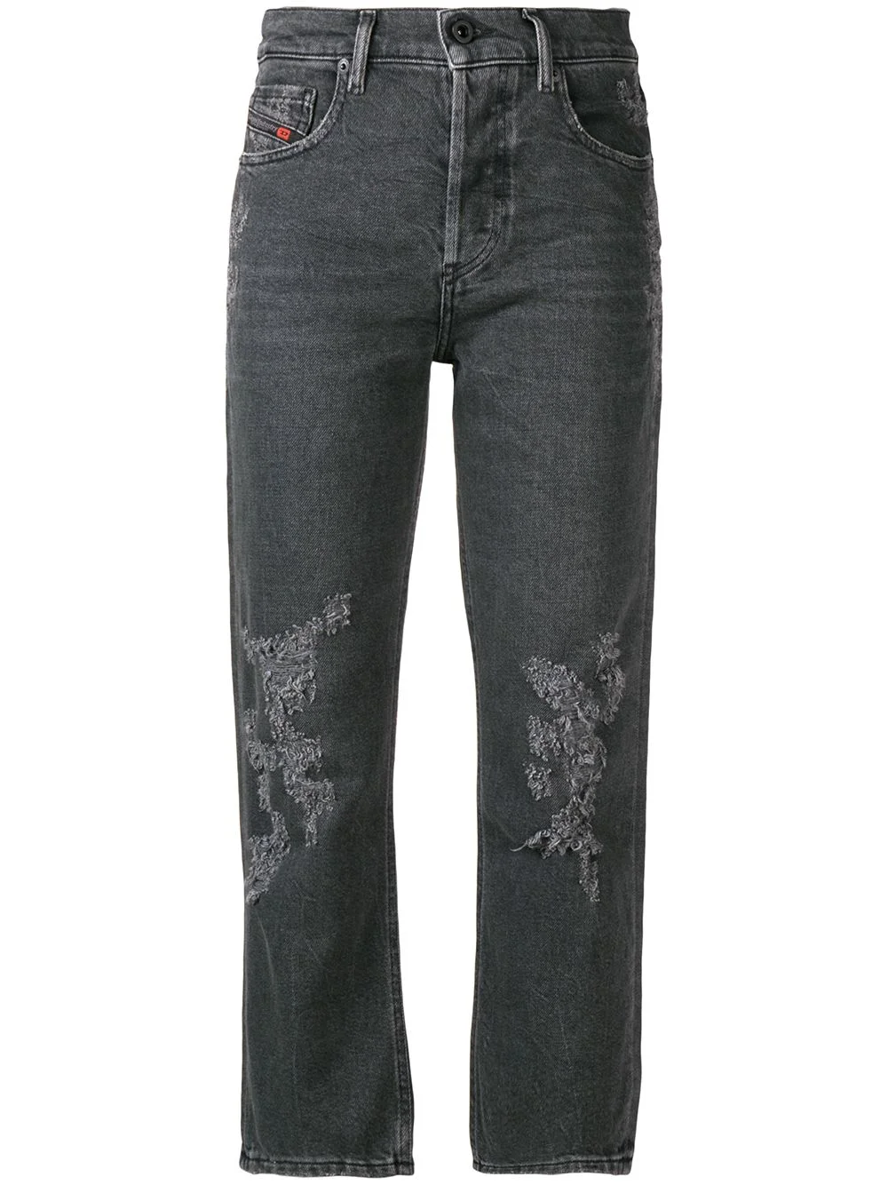 cropped slim fit jeans - 1