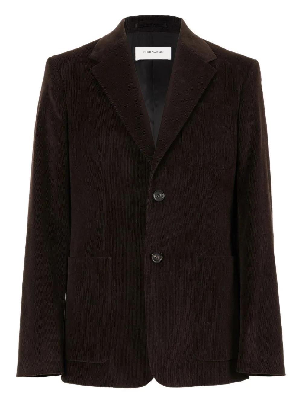 corduroy patch-pocket blazer - 1