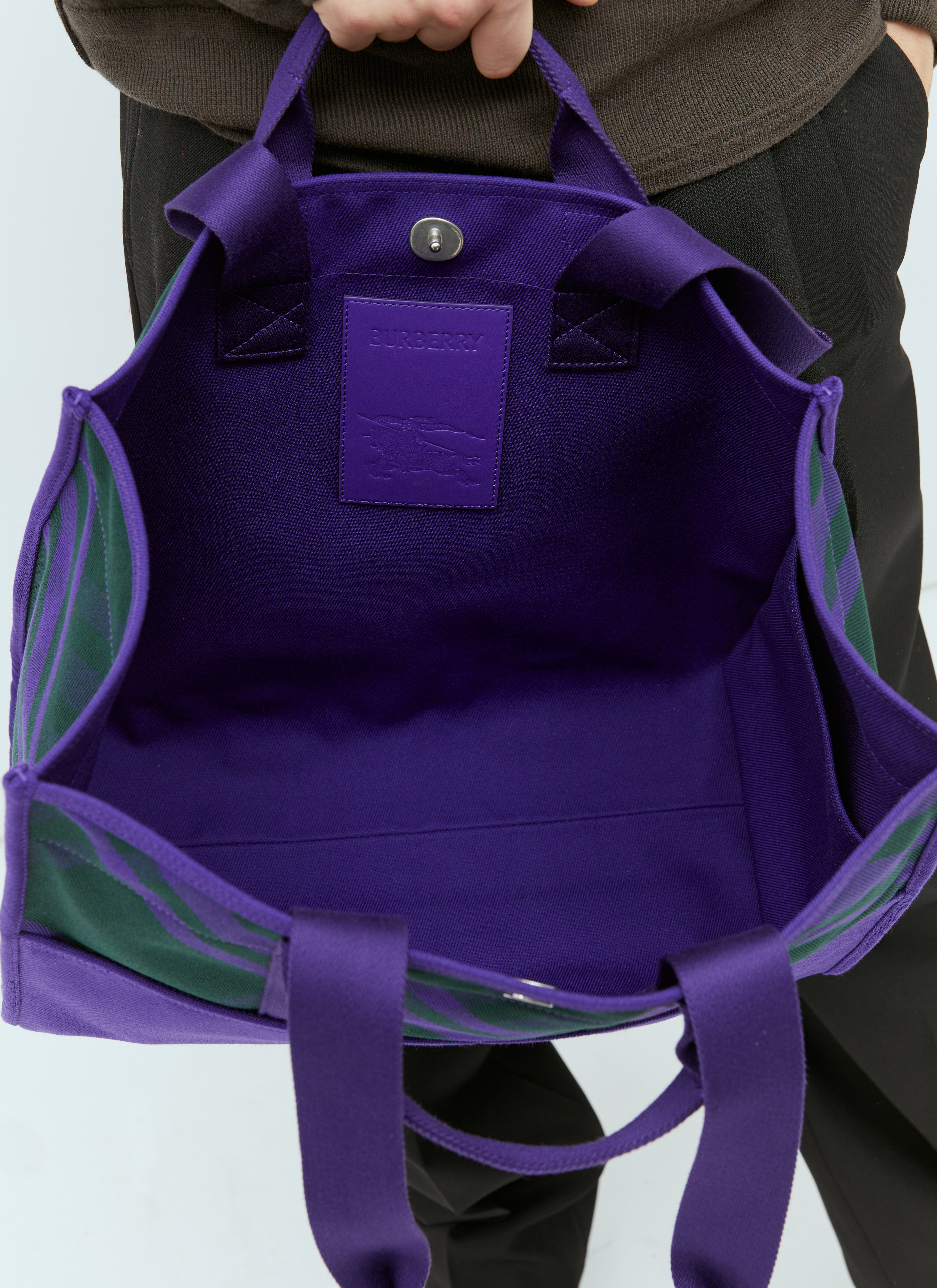 Check Shopper Tote Bag - 6