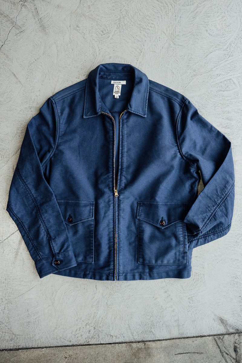 HIROSHI KATO The Propeller Moleskin - Weathered Navy outlook