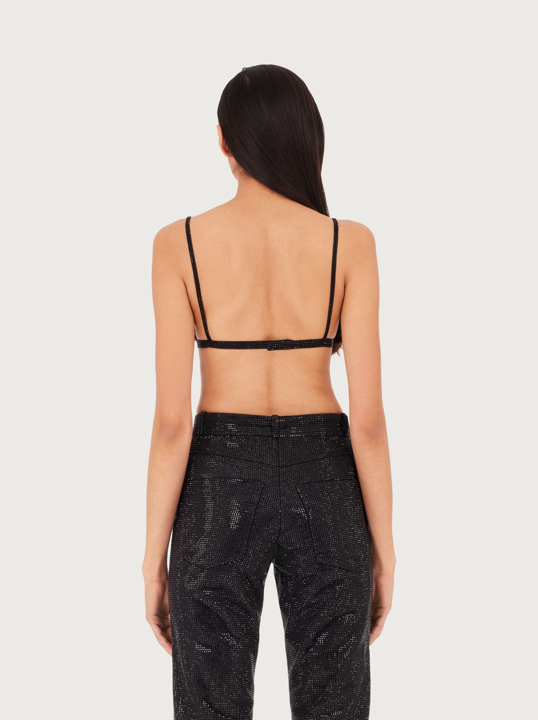 Silk crystal embellished bra - 3