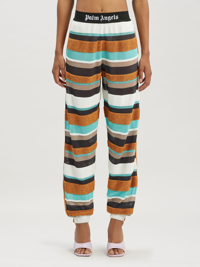 Lurex Stripes Knit Logo Pants 3