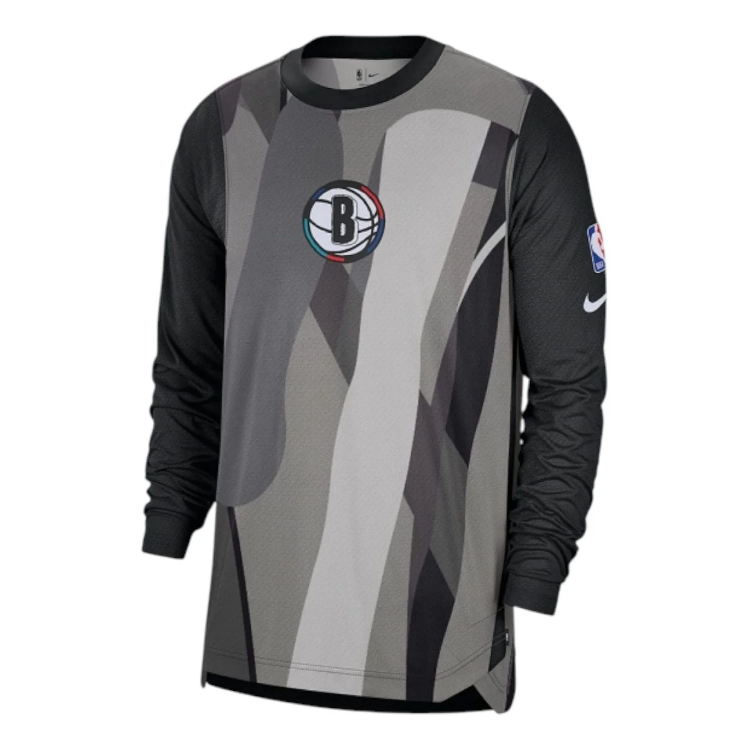 Nike NBA Brooklyn Nets Long-Sleeve 'Black' FZ0082-010 - 1