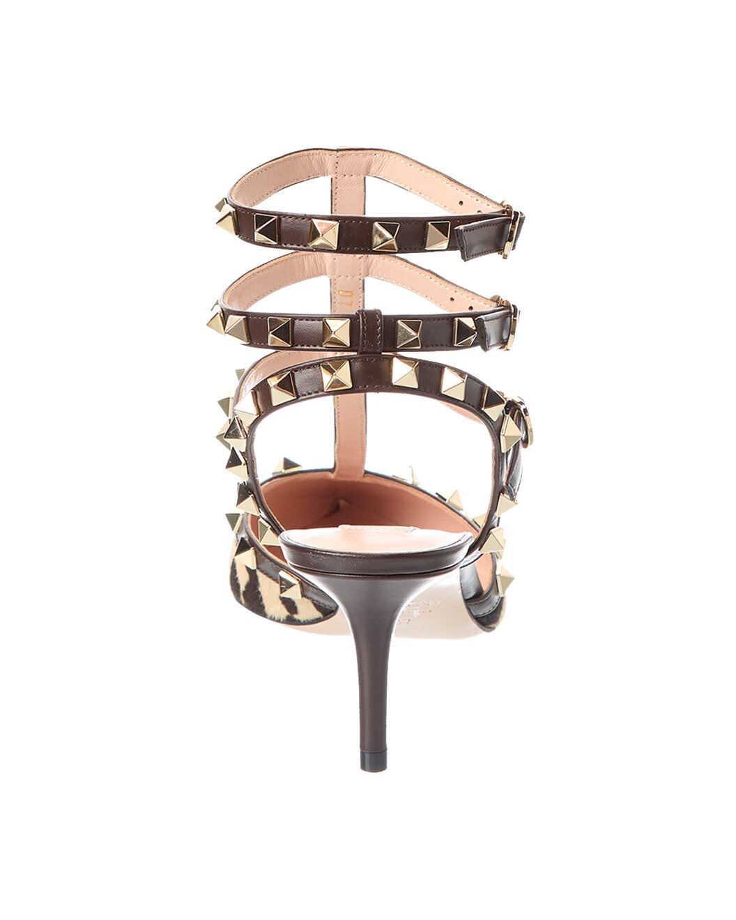 Valentino Rockstud Caged 65 Haircalf & Leather Pump - 3