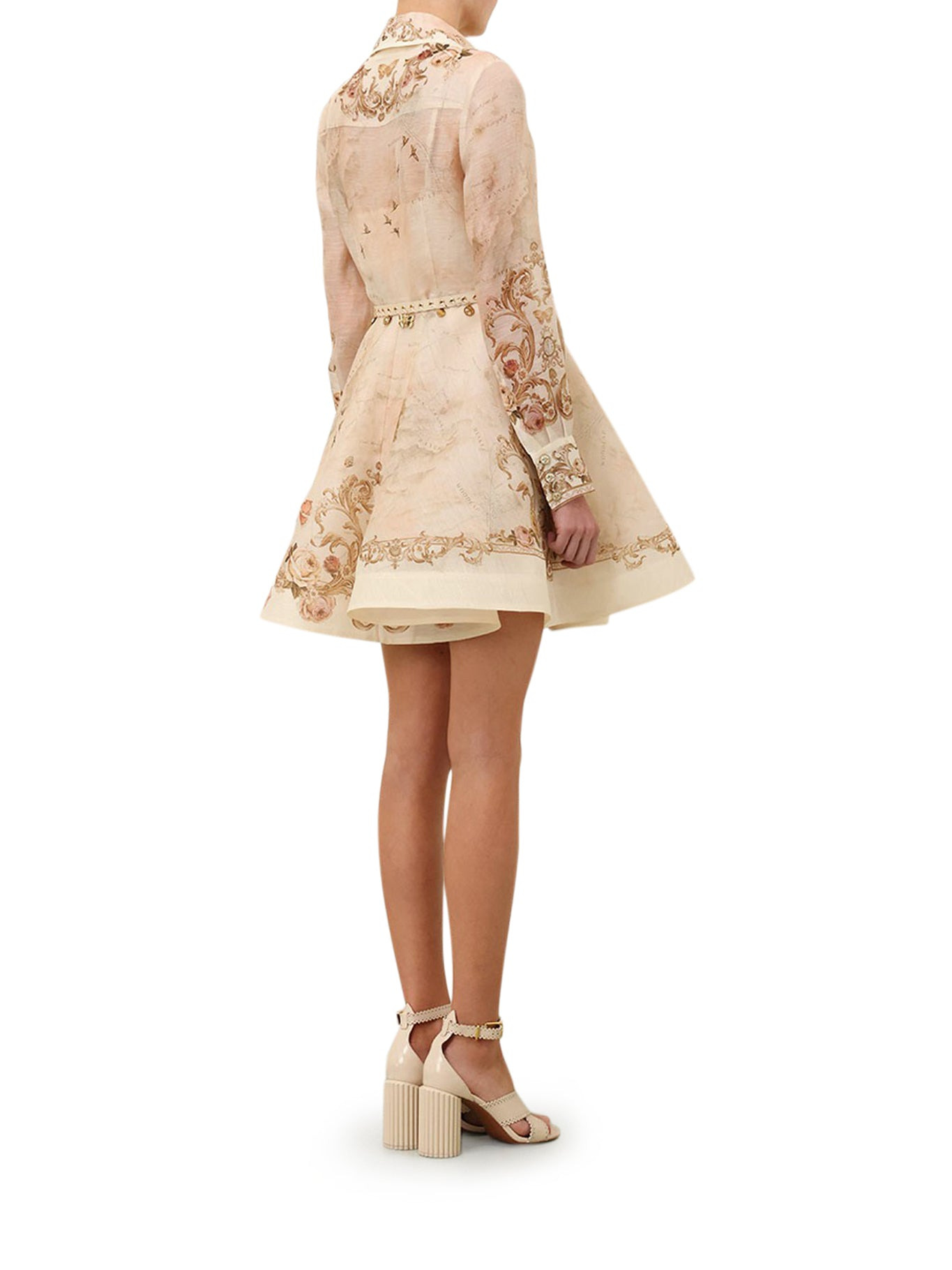 MEMENTO BUTTONED MINI DRESS - 4