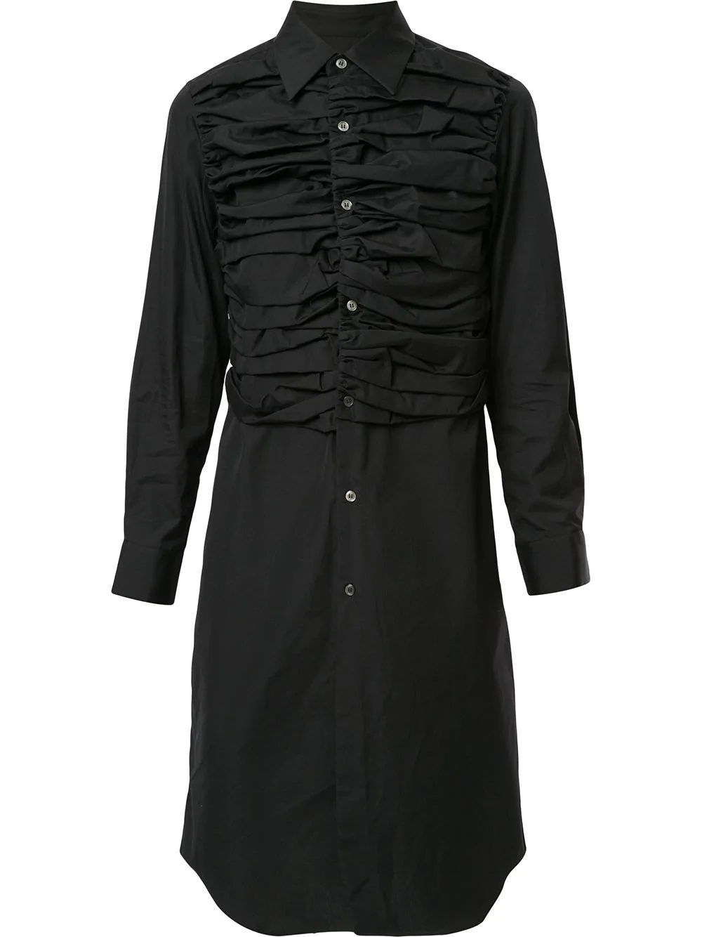 ruched shirt dress - 1