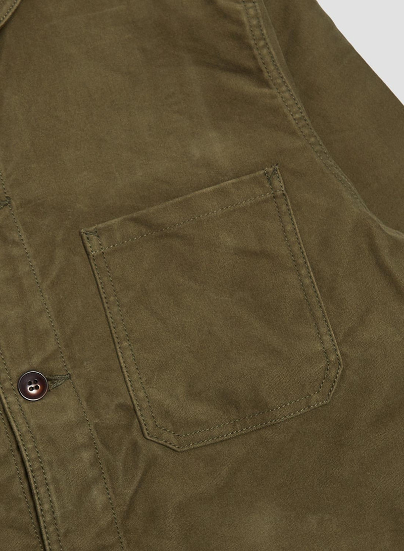 FOB Factory French Moleskin Jacket Olive 3