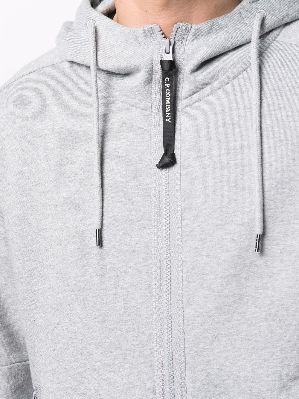 zipped drawstring hoodie - 5