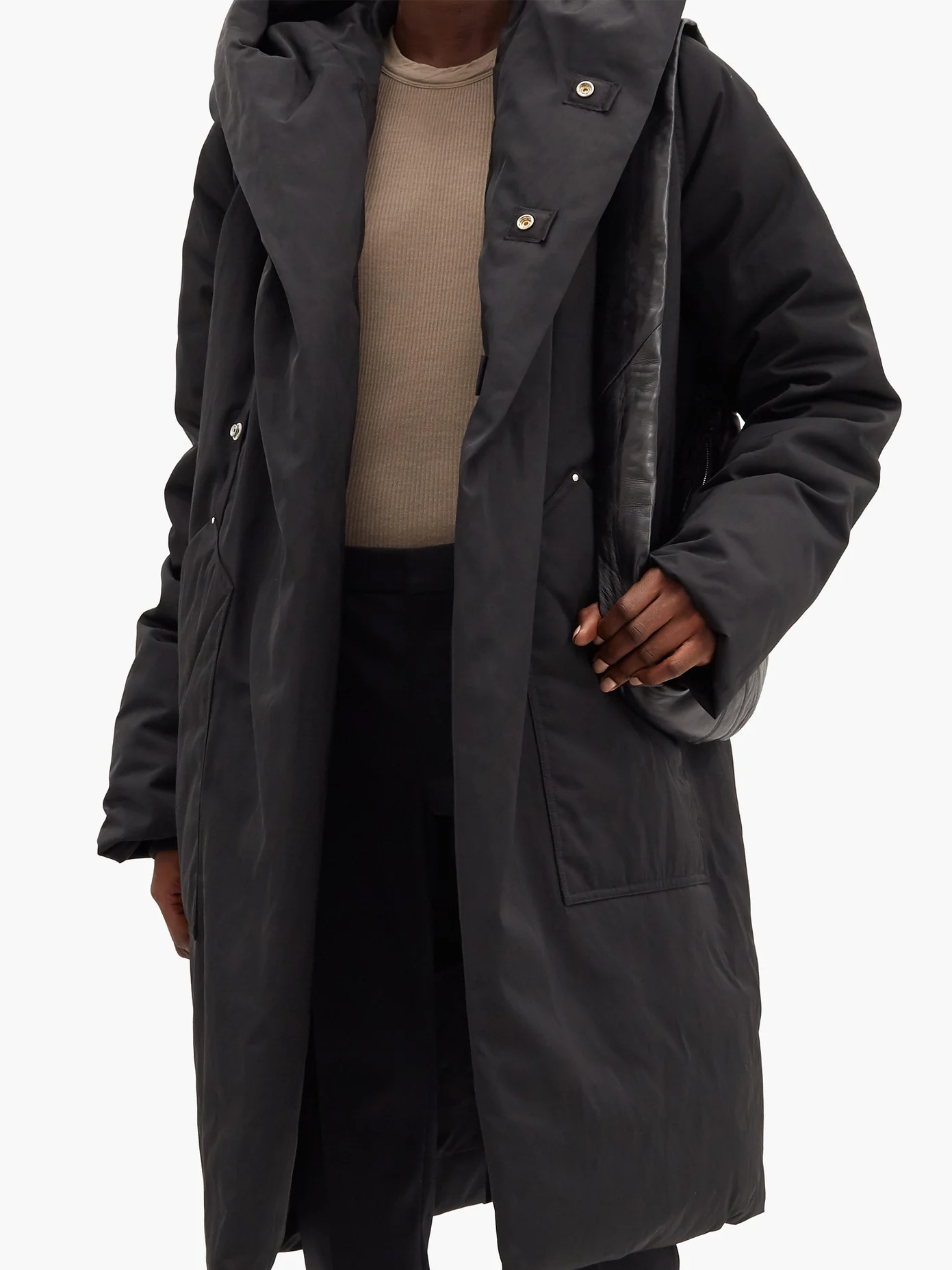 High-collar down-padded technical parka - 6