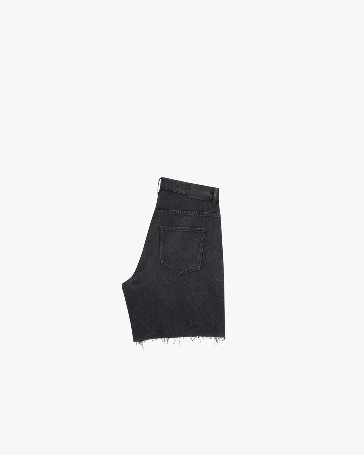 BERMUDA SHORTS IN BLACK VENDÔME DENIM - 2