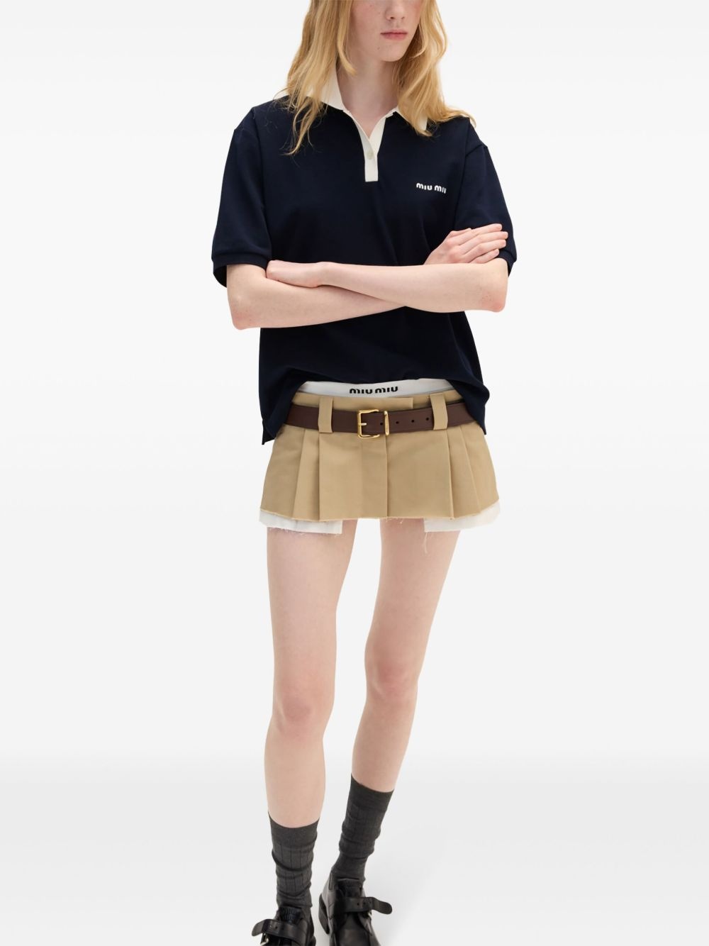 Cotton piqué polo shirt - 2