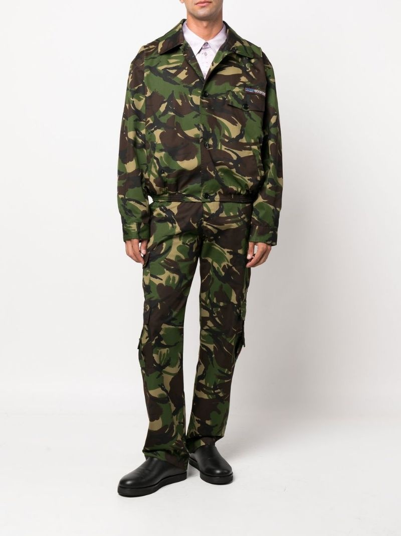 camouflage-print button-fastening jacket - 2