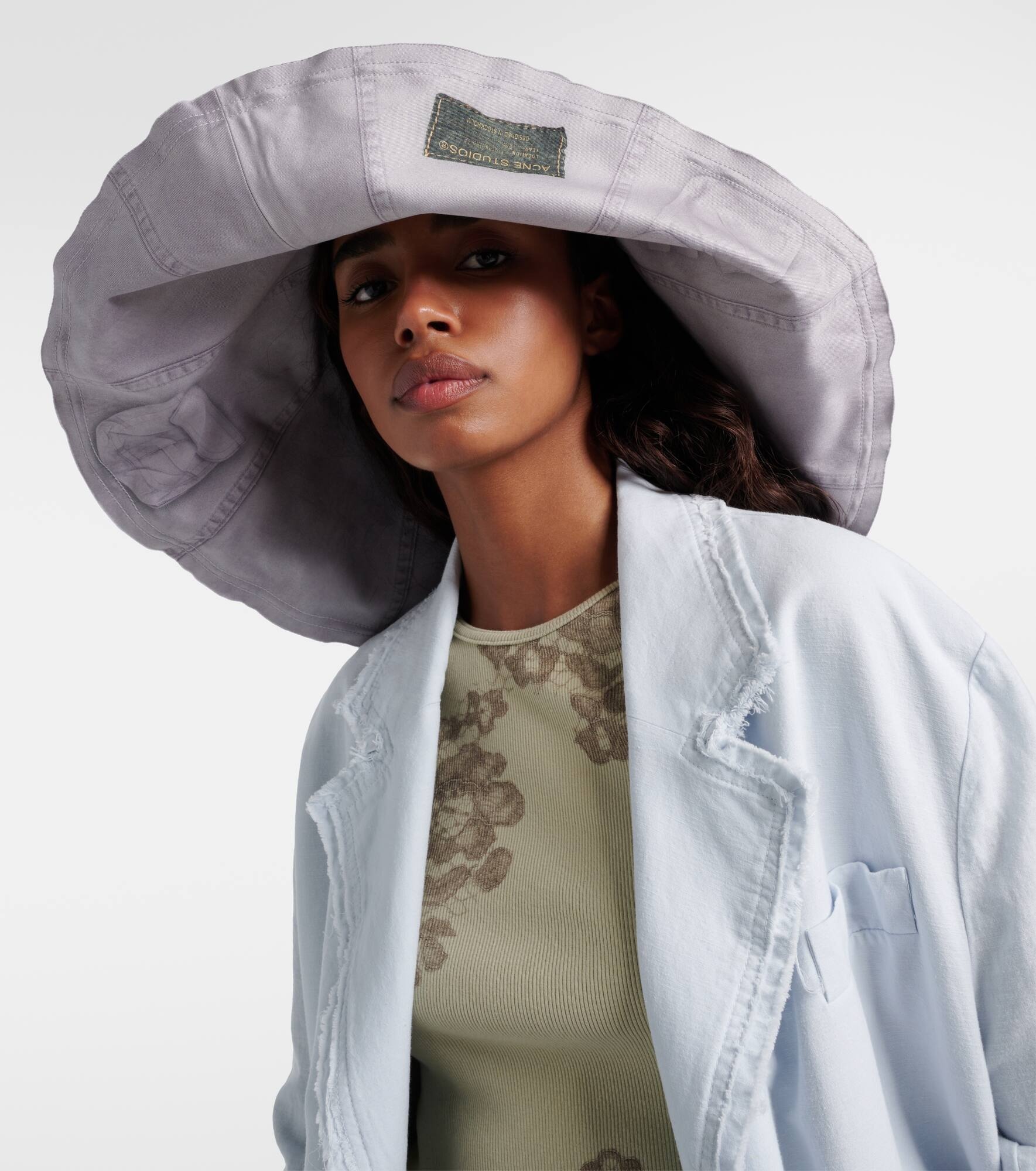 Oversized reversible cotton bucket hat - 2