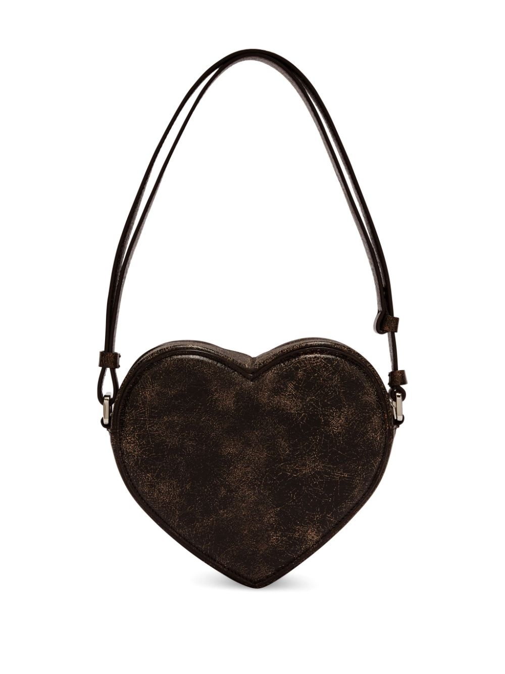 Heart leather shoulder bag - 3