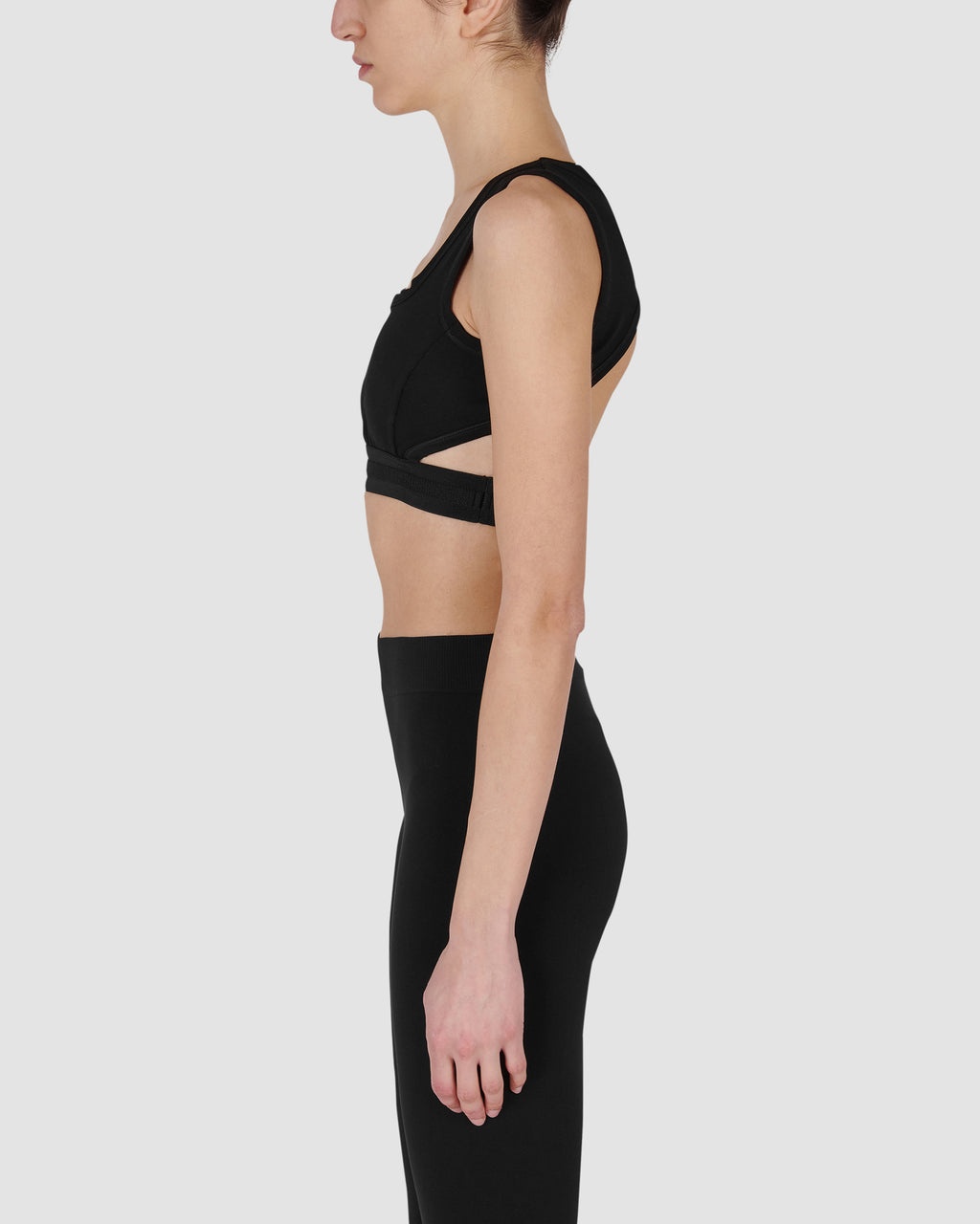LOGO RIBBING CROP TOP - 4