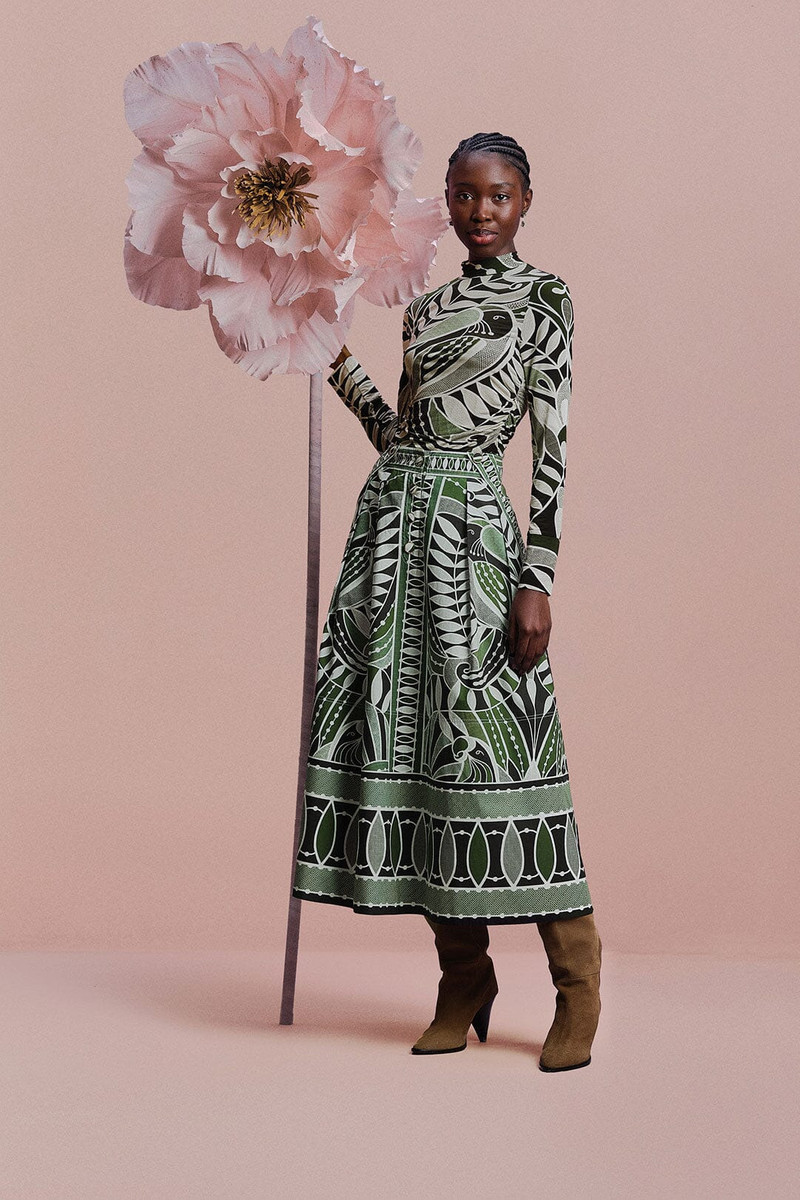 Black Lace Nature Maxi Skirt 1