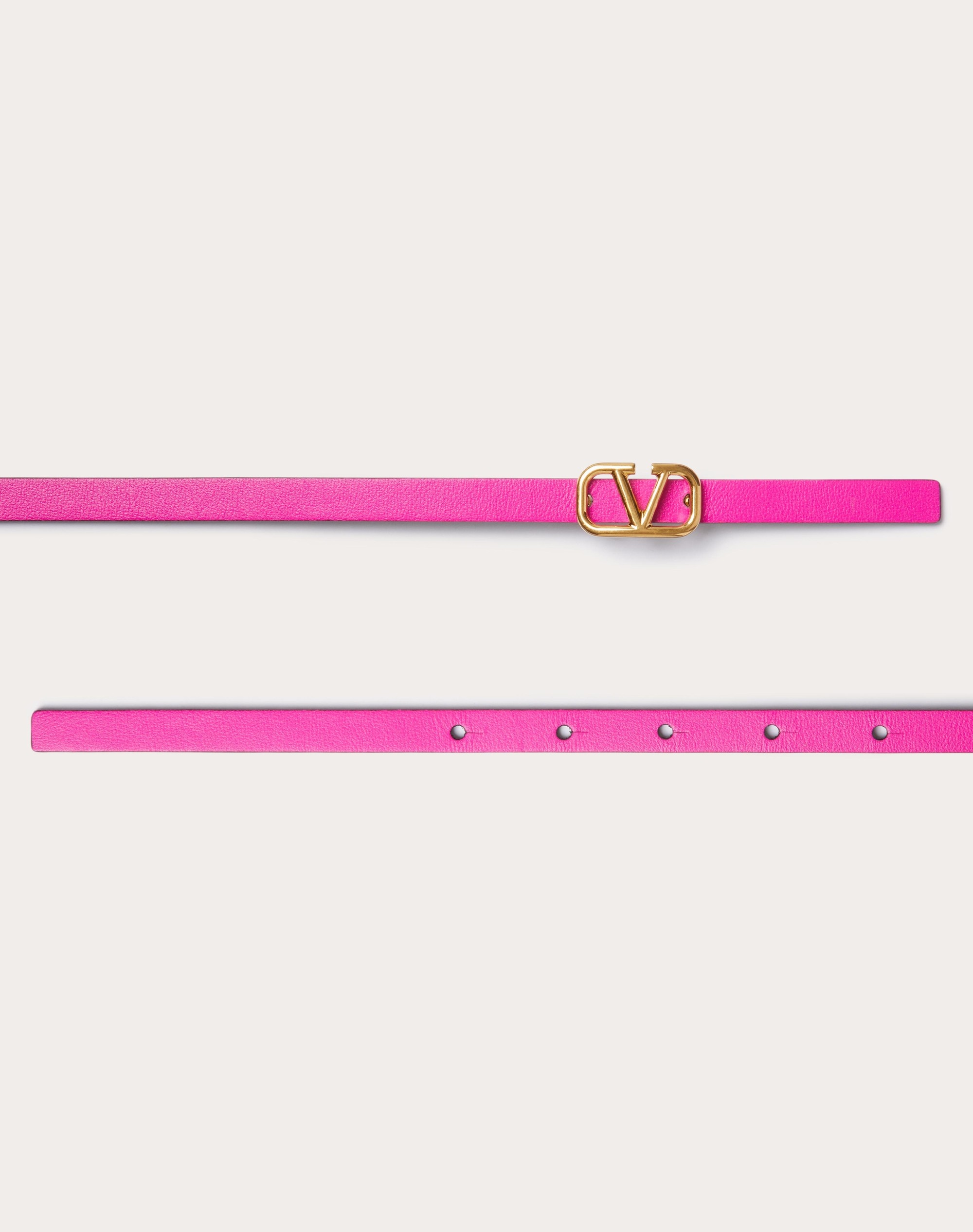 VLOGO SIGNATURE REVERSIBLE SHINY CALFSKIN BELT 10 MM - 3