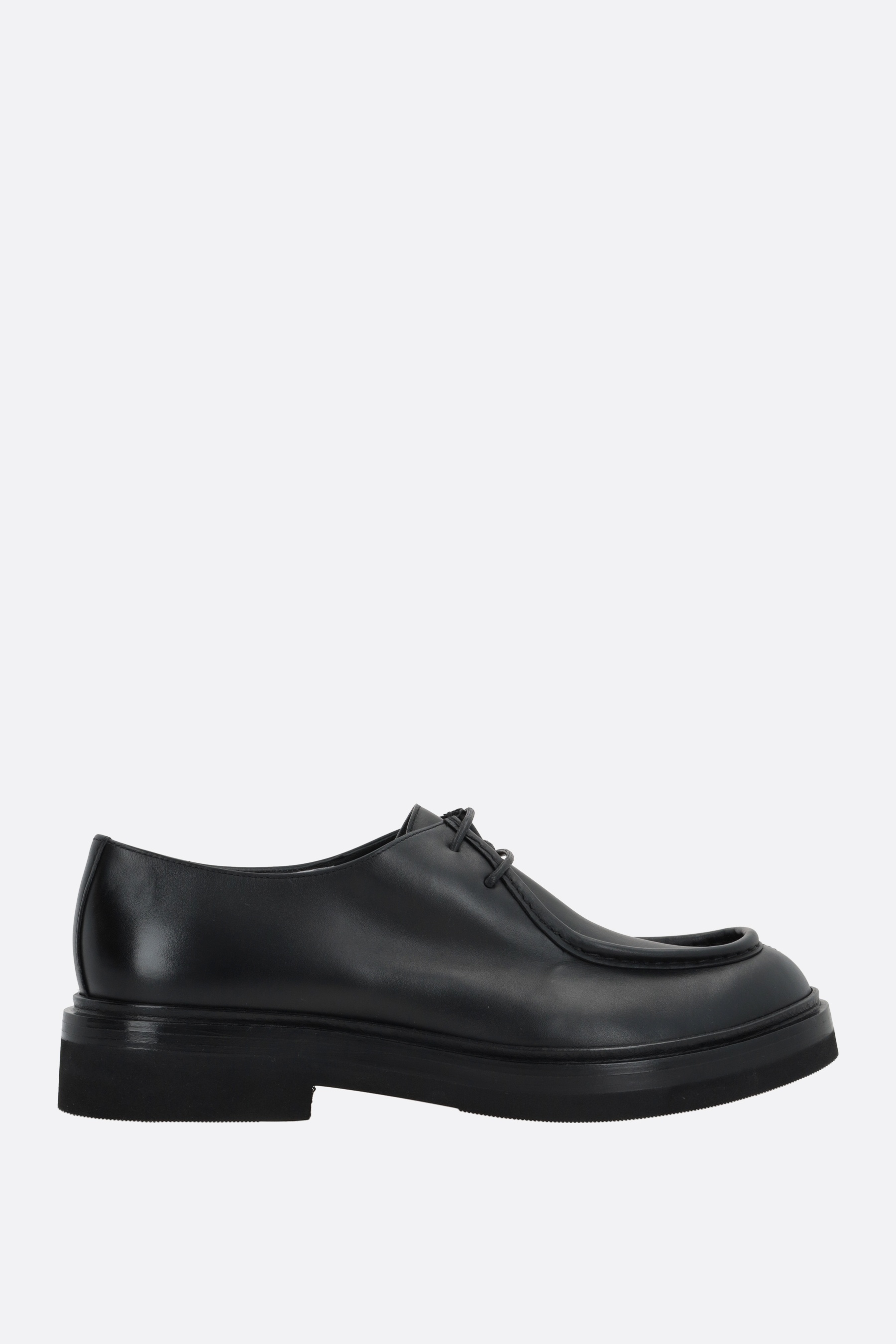 SMOOTH LEATHER DERBY SHOES - 1