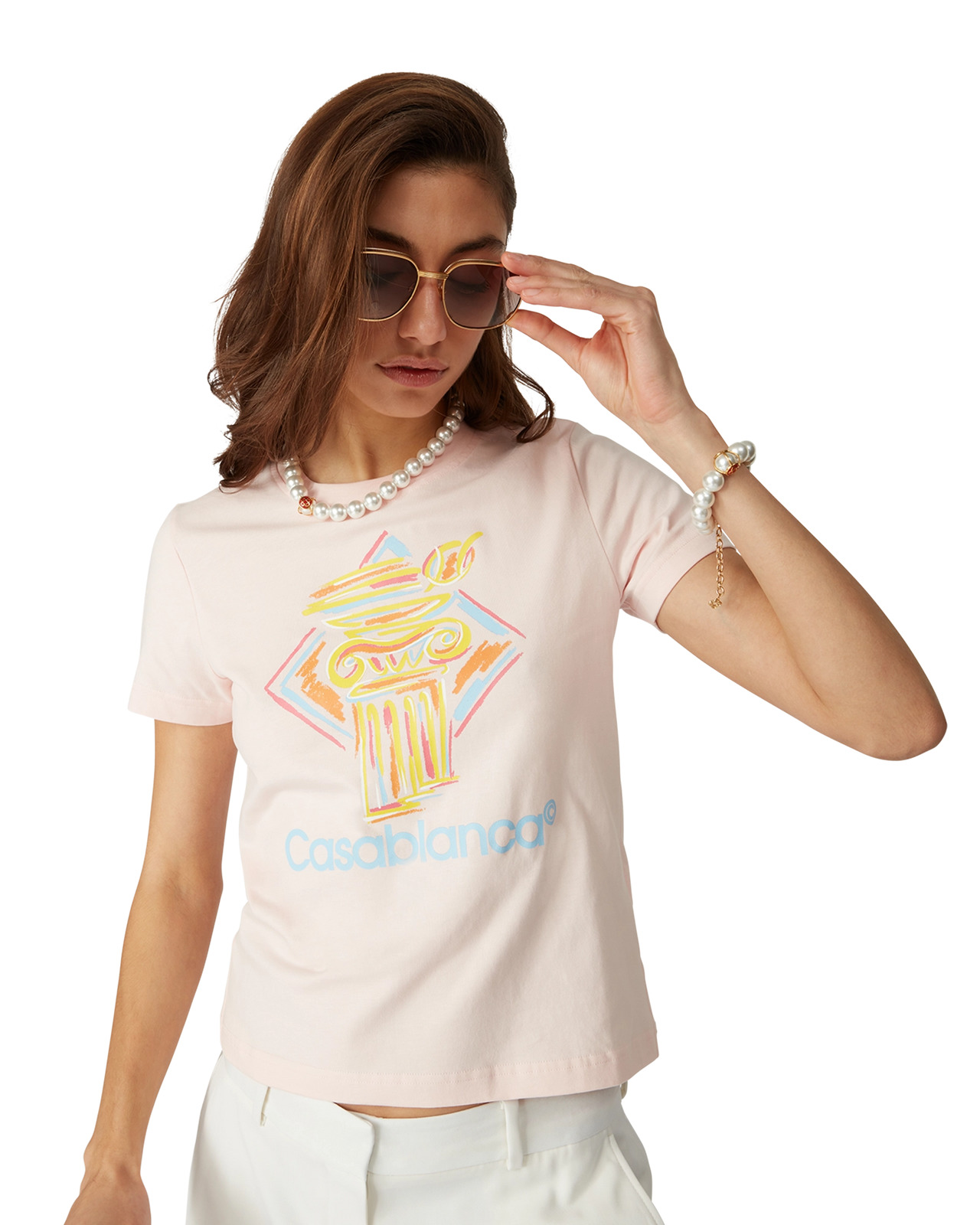 Diamond Column T-Shirt | Casablanca Paris - 5