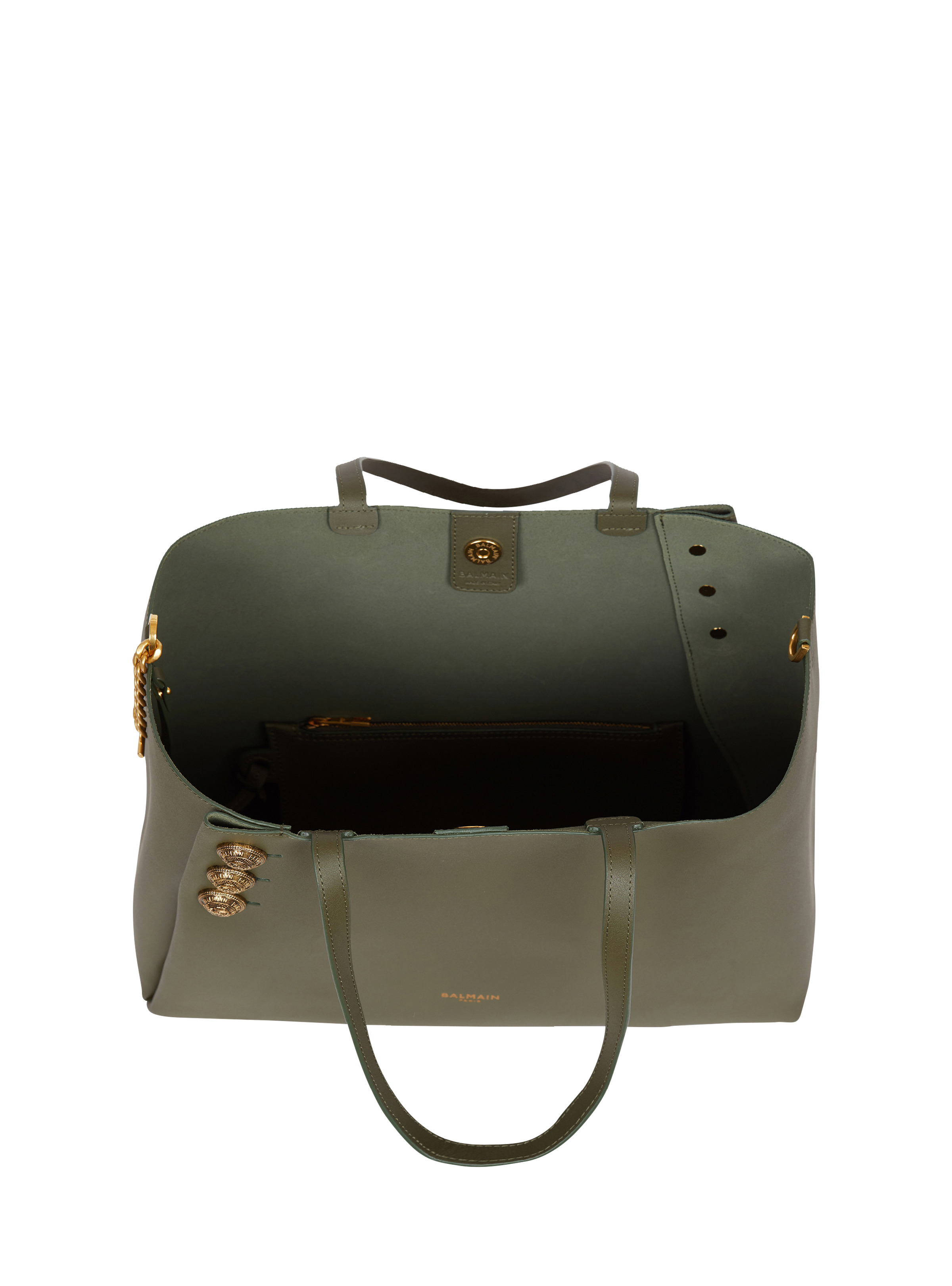 Emblème leather tote bag - 7
